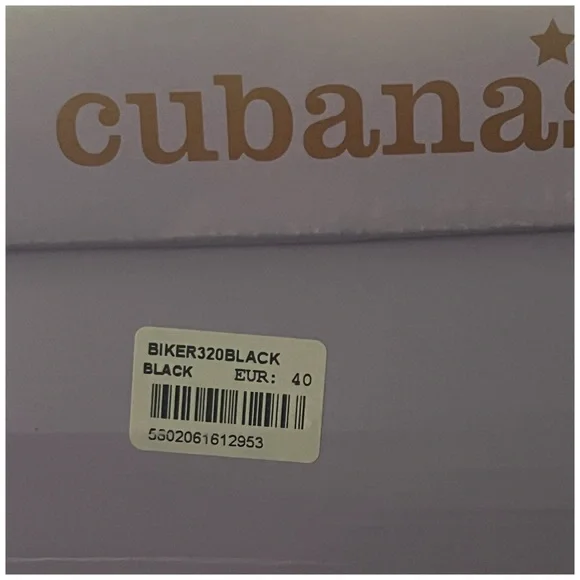 CUBANAS • Black Leather Combat Boots Includes Box - Picture 10 of 10